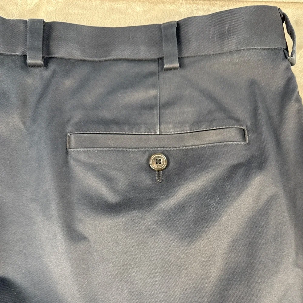 Brooks Brothers Advantage Chino Clark Fit Navy Blue Pants Mens 40x34 Lightweight